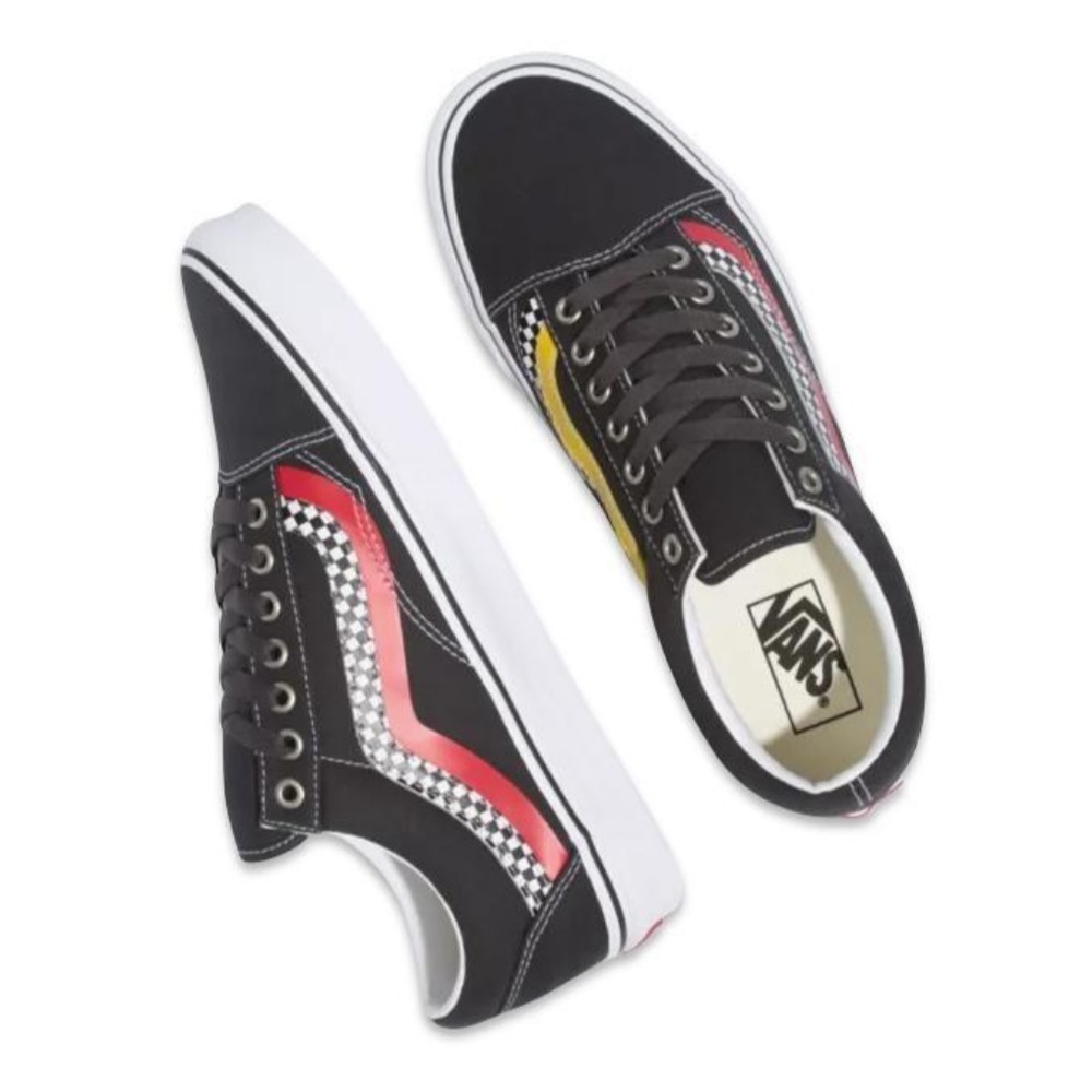 VANS | Old Skool Wave Raven Black Canvas Low Top Lace Up Skate Shoes